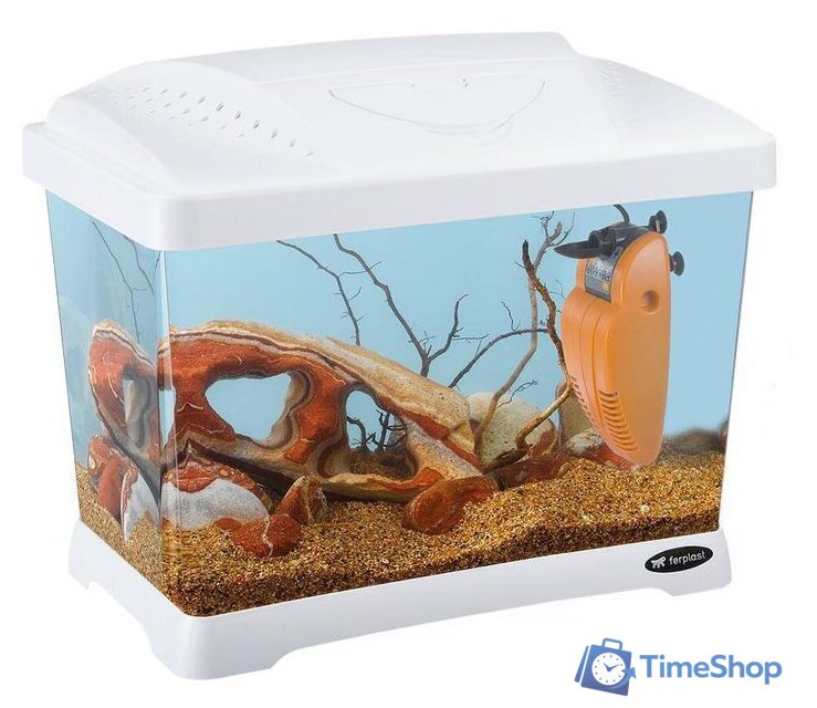 Аквариум Ferplast Capri Junior 21 л (белый) - Изображение №1 — Интернет-магазин Time-Shop