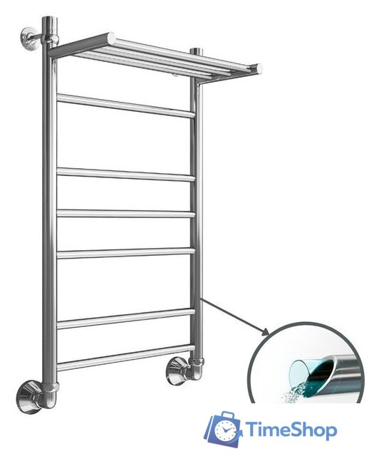 Полотенцесушитель Маргроид Вид 10 80x50 (с полкой, полимерное покрытие) - Изображение №3 — Интернет-магазин Time-Shop