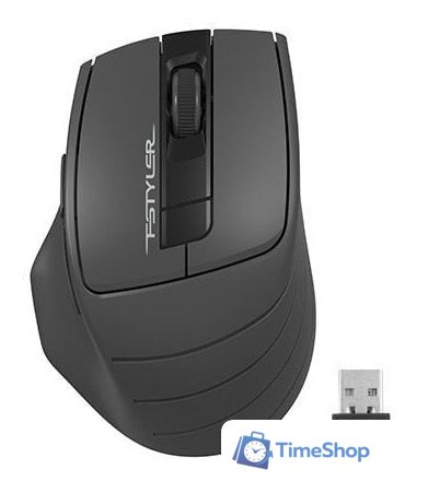 Мышь A4Tech Fstyler FG30S (серый) - Изображение №2 — Интернет-магазин Time-Shop