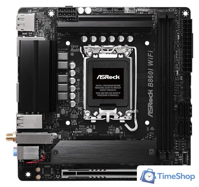 Материнская плата ASRock B860I WiFi - Изображение №1 — Интернет-магазин Time-Shop