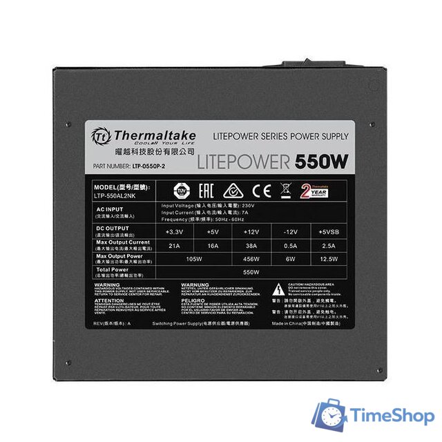 Блок питания Thermaltake Litepower 550W [LTP-0550P-2] - Изображение №6 — Интернет-магазин Time-Shop