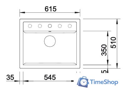 Кухонная мойка Blanco Dalago 6 (антрацит) [514197] - Изображение №3 — Интернет-магазин Time-Shop