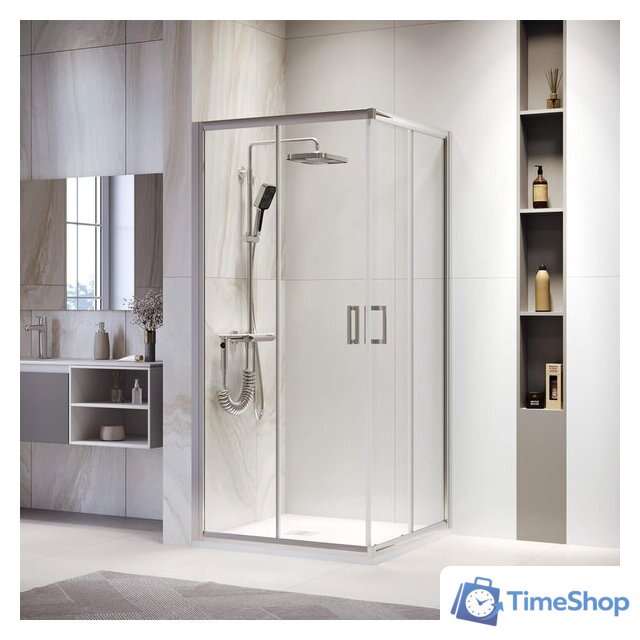 Душевой уголок RGW PA-39 03083988-11 80x80 (хром/прозрачное стекло) - Изображение №1 — Интернет-магазин Time-Shop