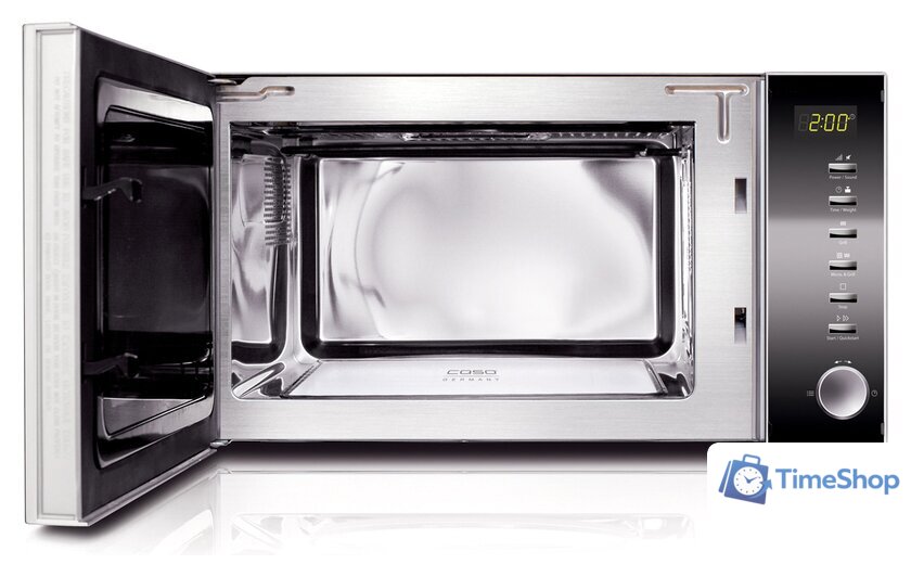 Микроволновая печь CASO MG20 Ceramic Menu (серебристый) - Изображение №2 — Интернет-магазин Time-Shop