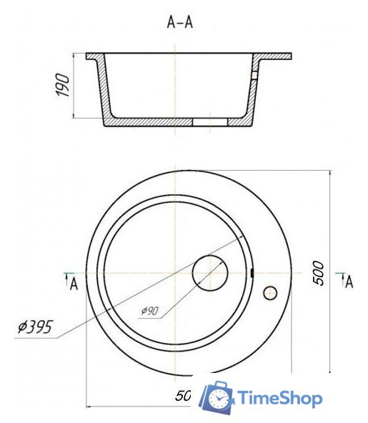 Кухонная мойка Saniteco Linea (оникс) - Изображение №10 — Интернет-магазин Time-Shop