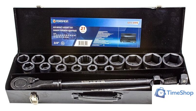 Универсальный набор инструментов FORSAGE F-6213-5MPB (21 предмет) - Изображение №1 — Интернет-магазин Time-Shop