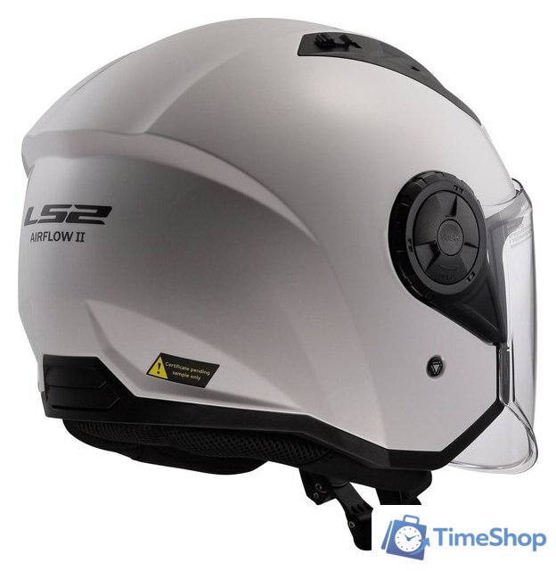 Мотошлем LS2 OF616 Airflow 2 Solid (M, белый глянцевый) - Изображение №12 — Интернет-магазин Time-Shop