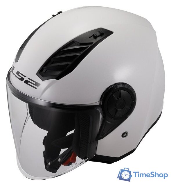 Мотошлем LS2 OF616 Airflow 2 Solid (M, белый глянцевый) - Изображение №10 — Интернет-магазин Time-Shop