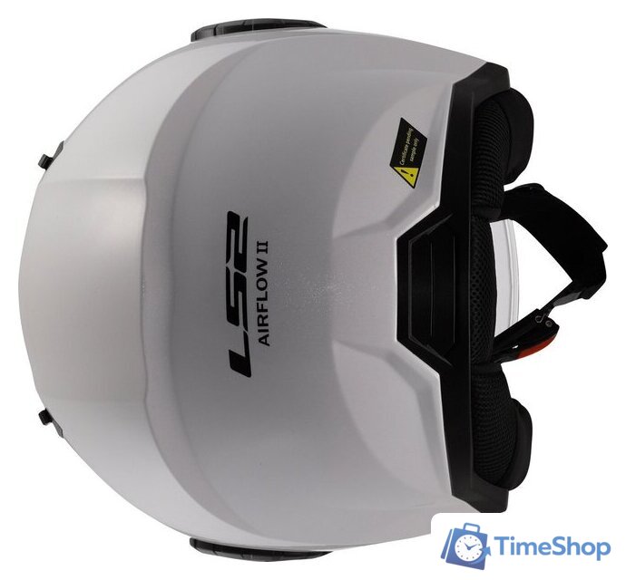 Мотошлем LS2 OF616 Airflow 2 Solid (M, белый глянцевый) - Изображение №6 — Интернет-магазин Time-Shop