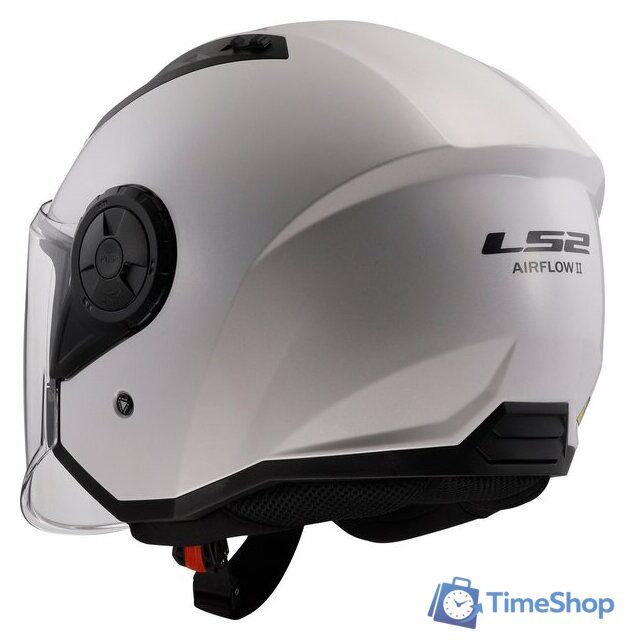 Мотошлем LS2 OF616 Airflow 2 Solid (M, белый глянцевый) - Изображение №13 — Интернет-магазин Time-Shop