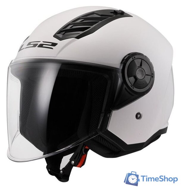 Мотошлем LS2 OF616 Airflow 2 Solid (M, белый глянцевый) - Изображение №5 — Интернет-магазин Time-Shop