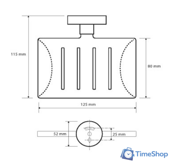 Мыльница Bemeta Trend-I 104108082B - Изображение №2 — Интернет-магазин Time-Shop
