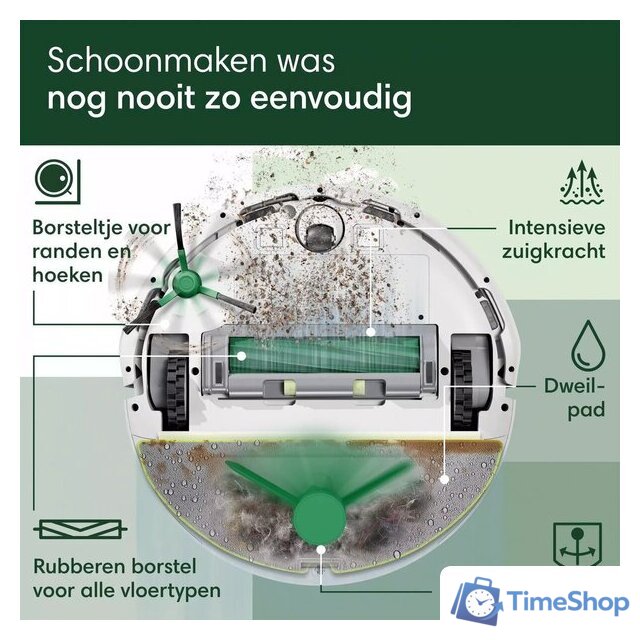 Робот-пылесос iRobot Roomba 205 DustCompactor Combo Robot (белый) - Изображение №7 — Интернет-магазин Time-Shop