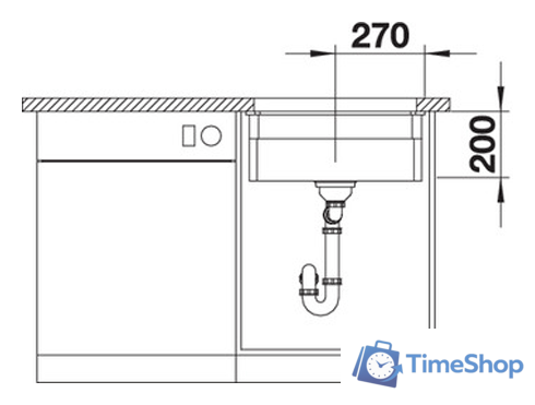 Кухонная мойка Blanco Etagon 500-U (глянцевый белый) 525149 - Изображение №4 — Интернет-магазин Time-Shop