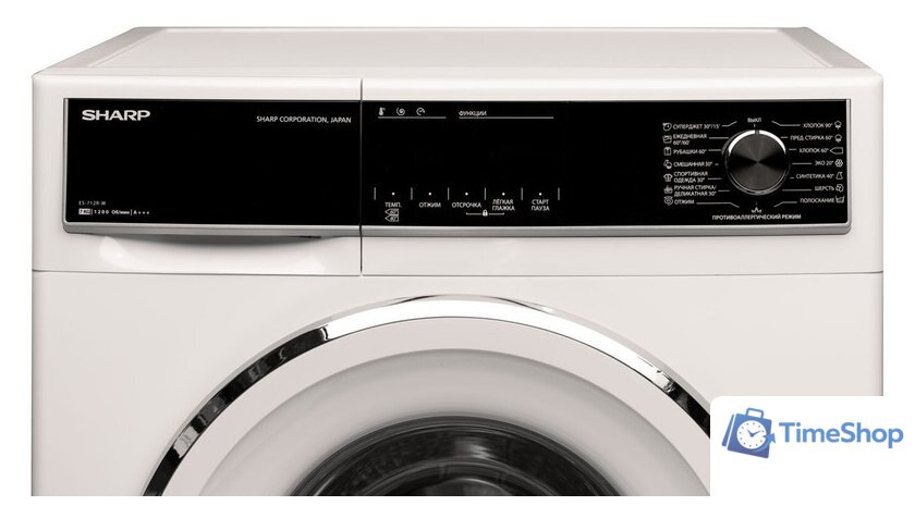 Стиральная машина Sharp ES712RW - Изображение №7 — Интернет-магазин Time-Shop