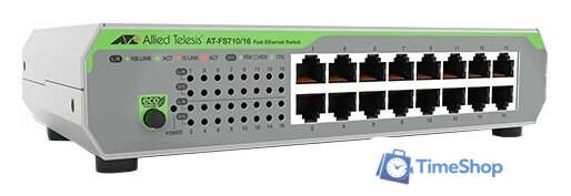 Неуправляемый коммутатор Allied Telesis AT-FS710/16 - Изображение №1 — Интернет-магазин Time-Shop