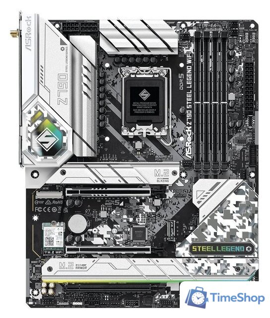 Материнская плата ASRock Z790 Steel Legend WiFi - Изображение №2 — Интернет-магазин Time-Shop