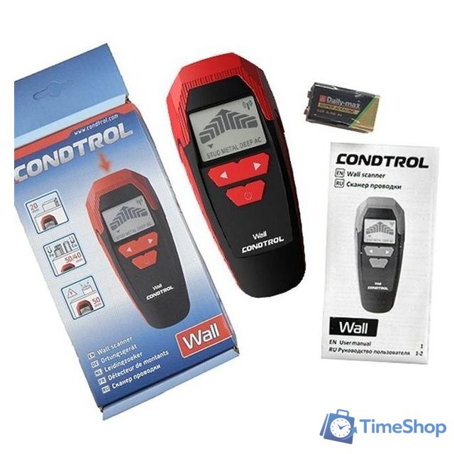 Детектор скрытой проводки Condtrol Wall 3-12-012 - Изображение №4 — Интернет-магазин Time-Shop