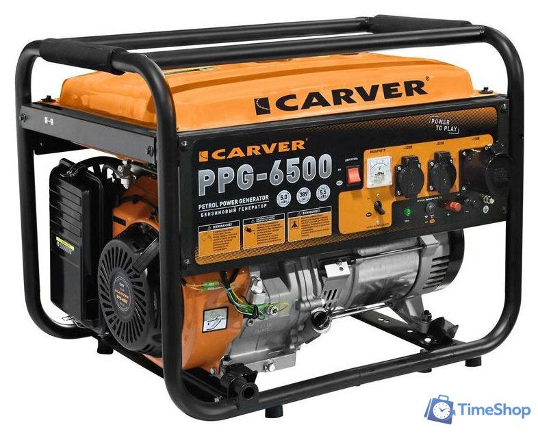 Бензиновый генератор Carver PPG-6500 - Изображение №1 — Интернет-магазин Time-Shop