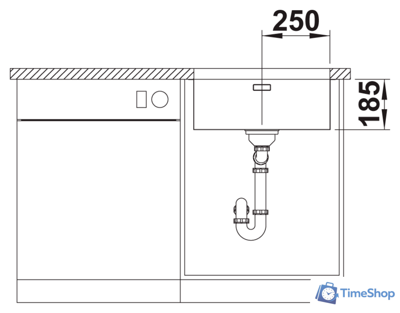 Кухонная мойка Blanco Solis 500-U 526122 (полированная) - Изображение №5 — Интернет-магазин Time-Shop