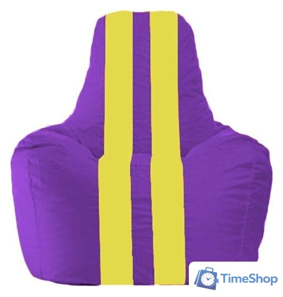 Кресло-мешок Flagman Спортинг С1.1-35 (фиолетовый/жёлтый) - Изображение №1 — Интернет-магазин Time-Shop