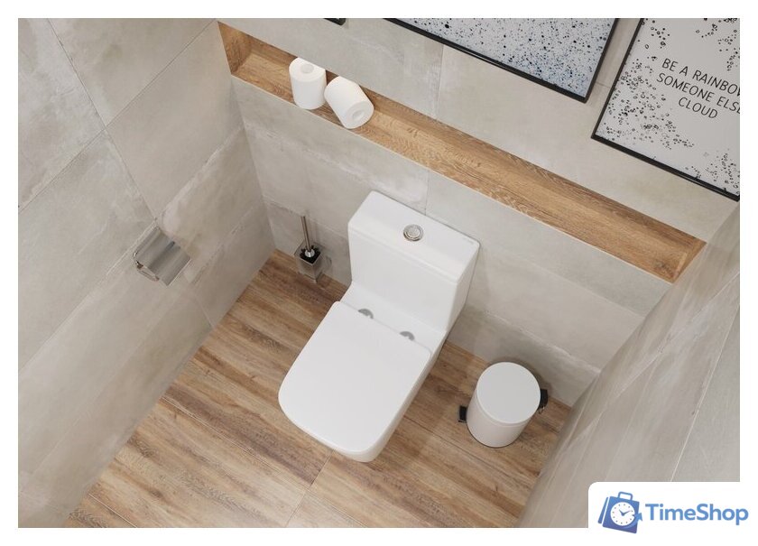 Унитаз напольный Lauter W09 S-TRAP с жестким сиденьем и микролифтом 21900004 (вертикальный выпуск) - Изображение №7 — Интернет-магазин Time-Shop