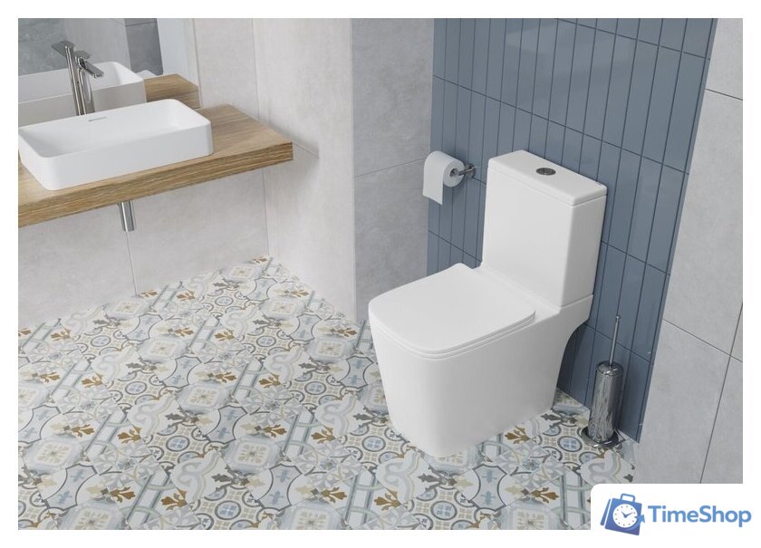 Унитаз напольный Lauter W09 S-TRAP с жестким сиденьем и микролифтом 21900004 (вертикальный выпуск) - Изображение №12 — Интернет-магазин Time-Shop