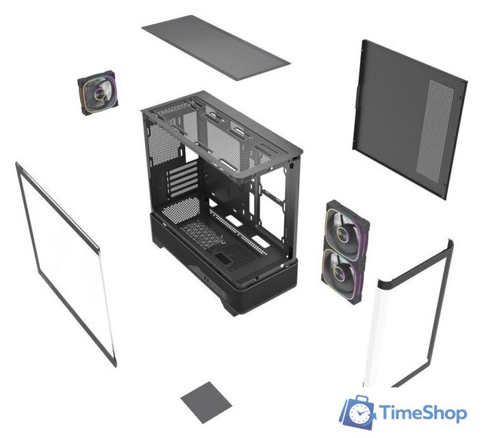 Корпус Powercase Vision Micro M6B CVMM6B-A3 - Изображение №6 — Интернет-магазин Time-Shop