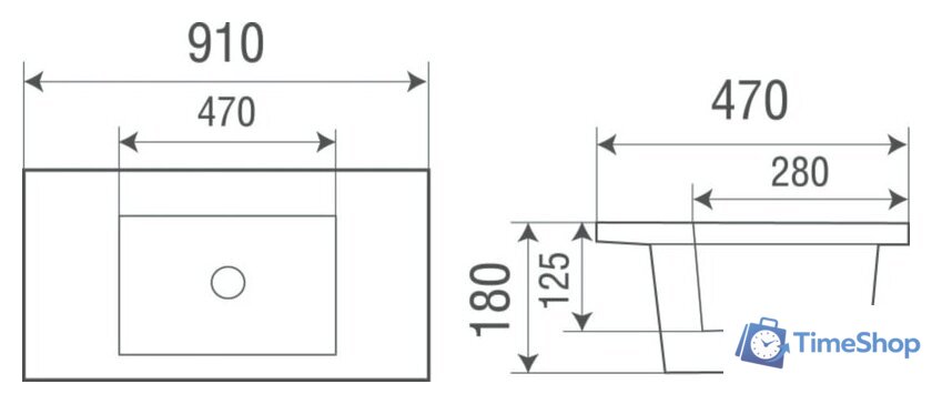 Умывальник WeltWasser Deilbach 7506-90 - Изображение №3 — Интернет-магазин Time-Shop