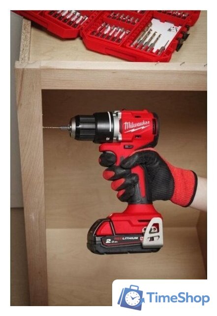 Дрель-шуруповерт Milwaukee M18 M18BLDDRC-0X 4933492832 (без АКБ, кейс) - Изображение №6 — Интернет-магазин Time-Shop