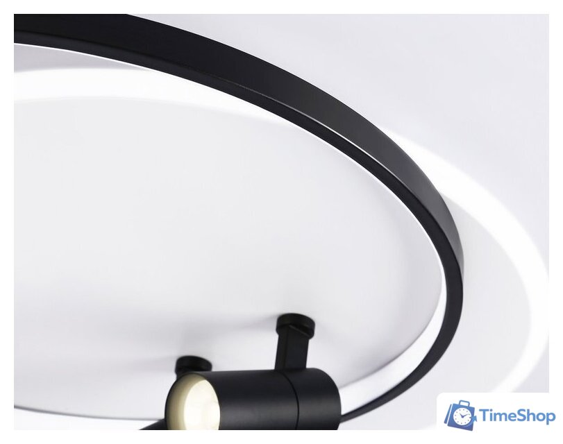Припотолочная люстра Ambrella light FL51392/1+2 WH/BK - Изображение №7 — Интернет-магазин Time-Shop