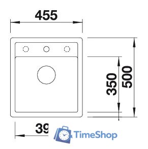 Кухонная мойка Blanco Dalago 45-F (белый) [517169] - Изображение №3 — Интернет-магазин Time-Shop