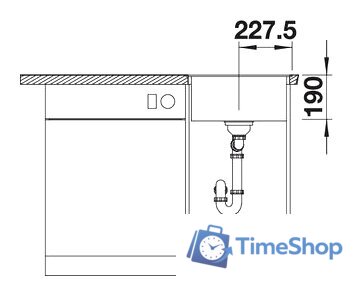 Кухонная мойка Blanco Dalago 45-F (белый) [517169] - Изображение №5 — Интернет-магазин Time-Shop