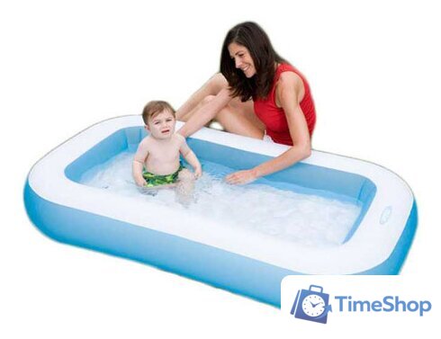 Надувной бассейн Intex Rectangular Baby 57403 (166х100х28) - Изображение №2 — Интернет-магазин Time-Shop