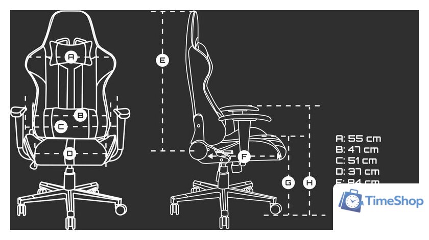 Игровое (геймерское) кресло Fury Avenger XL NFF-1712 - Изображение №18 — Интернет-магазин Time-Shop