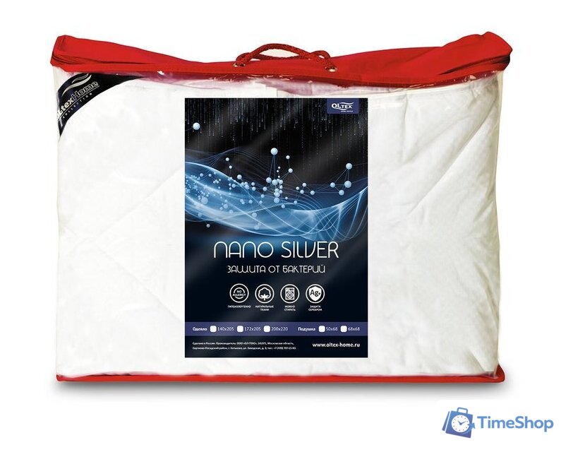 Одеяло OL-Tex Home Nano Silver ОЛСCн-22-3 220x200 - Изображение №2 — Интернет-магазин Time-Shop