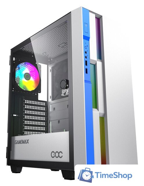 Корпус GameMax Brufen C3 (белый/голубой) - Изображение №1 — Интернет-магазин Time-Shop