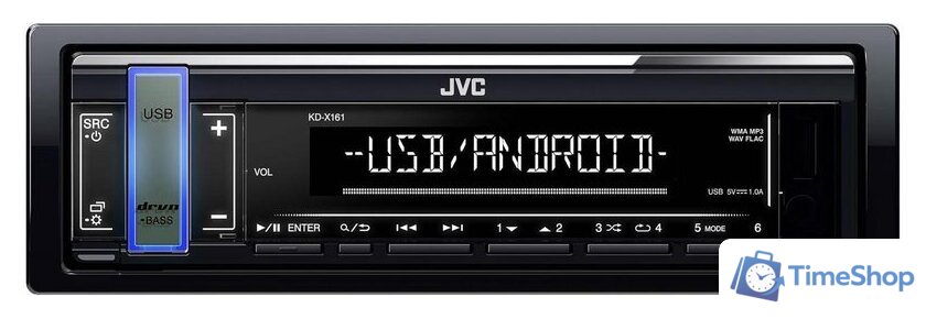 USB-магнитола JVC KD-X161 - Изображение №5 — Интернет-магазин Time-Shop