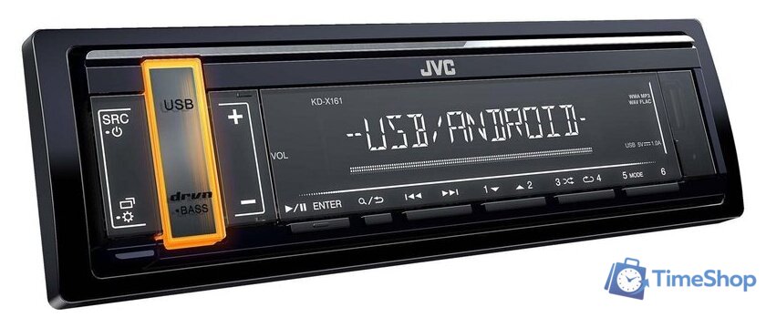 USB-магнитола JVC KD-X161 - Изображение №4 — Интернет-магазин Time-Shop