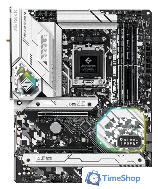 Материнская плата ASRock B650E Steel Legend WiFi - Изображение №2 — Интернет-магазин Time-Shop