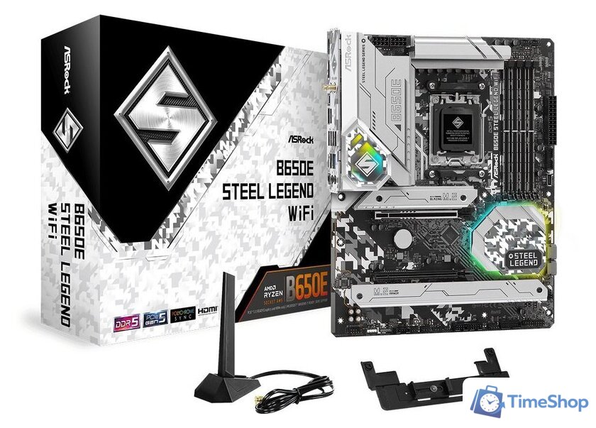 Материнская плата ASRock B650E Steel Legend WiFi - Изображение №1 — Интернет-магазин Time-Shop