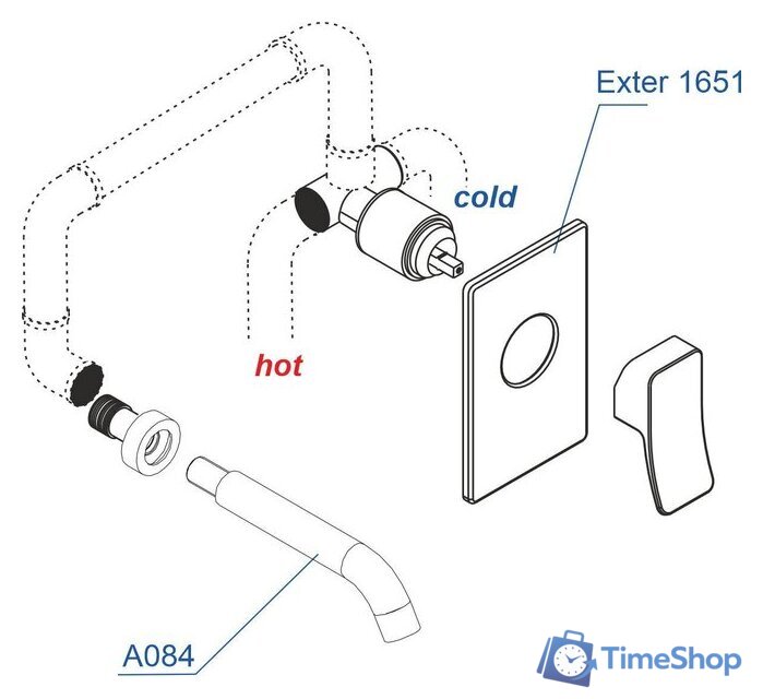 Комплект смесителей Wasserkraft A16573 - Изображение №2 — Интернет-магазин Time-Shop