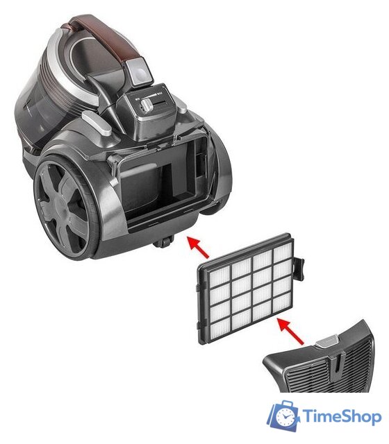 Пылесос Endever SkyClean VC-660 (серый/мокко) - Изображение №7 — Интернет-магазин Time-Shop