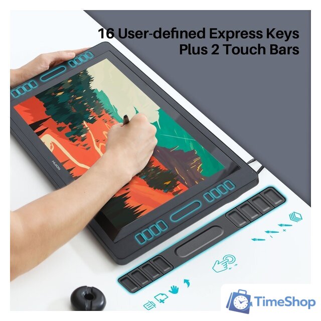 Графический монитор Huion Kamvas Pro 20 GT-192 - Изображение №6 — Интернет-магазин Time-Shop