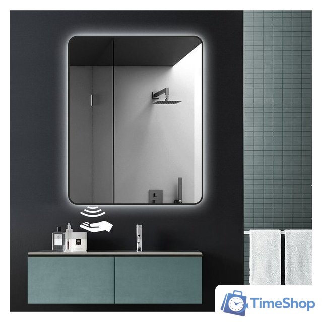  Алмаз-Люкс Зеркало Hanoi Black 10080d2-6 (с подсветкой) - Изображение №2 — Интернет-магазин Time-Shop