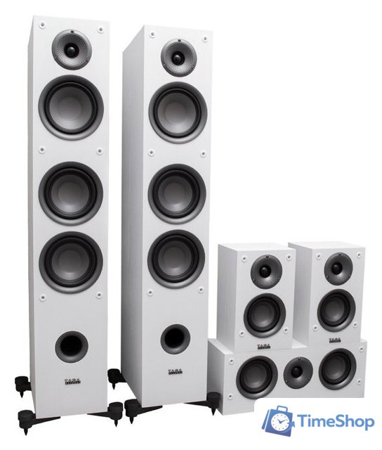 Комплект акустики Taga Harmony TAV 5.0: TAV-507F + C + S (белый) - Изображение №1 — Интернет-магазин Time-Shop