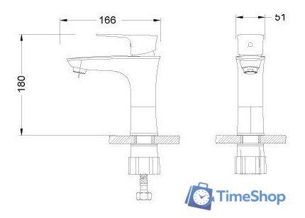 Смеситель Lemark Nero LM0206C - Изображение №2 — Интернет-магазин Time-Shop