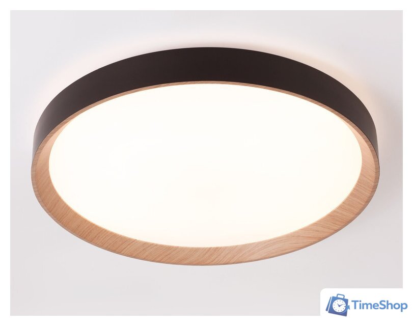 Припотолочная люстра Ambrella light Orbital FZ1326 BK/LWD (черный/светлое дерево) - Изображение №3 — Интернет-магазин Time-Shop