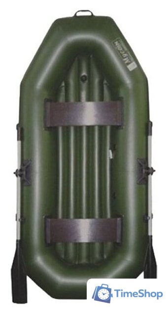 Гребная лодка Муссон S 240 НД (зеленый) - Изображение №1 — Интернет-магазин Time-Shop