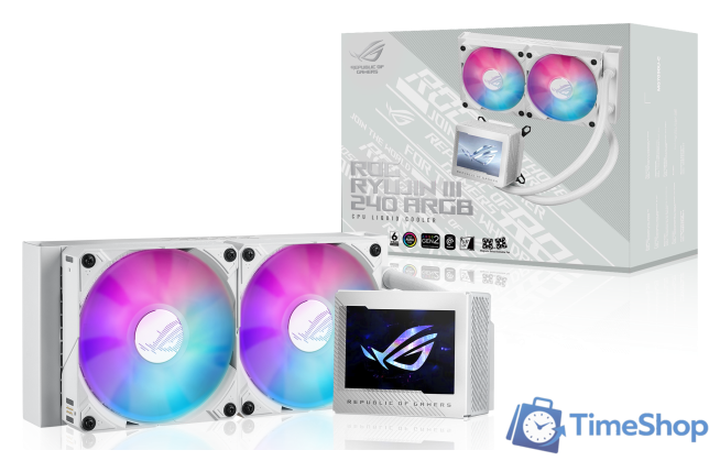 Система жидкостного охлаждения для процессора ASUS ROG Ryujin III 240 ARGB White Edition - Изображение №7 — Интернет-магазин Time-Shop